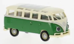 Brekina VW T1b Samba, hellbeige/grün, 1960, 1:87, Clearance