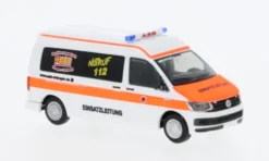Rietze VW T6 Bus, ASB RV Erlangen - Höchstadt, 1:87, New