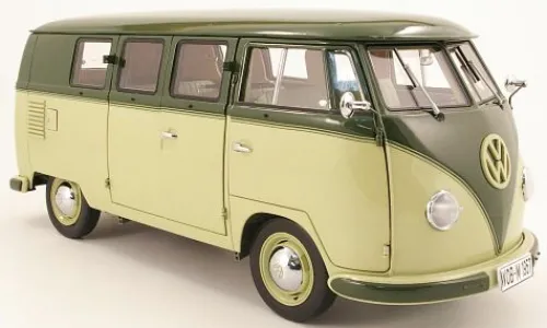Sun Star VW T1 Bus, dunkelgrün/hellgrün, 1957, 1:12, Online