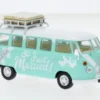 Corgi VW T1 Camper, türkis/Dekor, Just Married, 1:43,