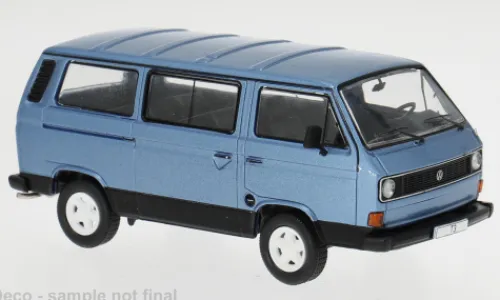 IXO VW T3 Caravelle Carat, blau, 1986, 1:43, New