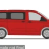 Rietze VW T7 Caravelle, rot, 1:87, Outlet