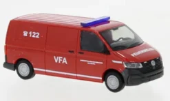 Rietze VW T6.1 Kasten, rot, Landesfeuerwehrkommando Salzburg (AT), 1:87, New