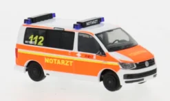 Rietze VW T6, Notarzt Krefeld, 1:87, New