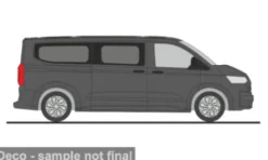 Rietze VW Transporter LR T7, grau, 1:87, Hot