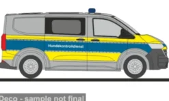 Rietze VW Transporter T7, Hundekotronlldienst Polizei Hamburg, 1:87, Discount