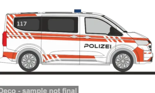 Rietze VW Transporter T7, Polizei (CH), 1:87, Best
