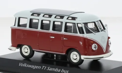 Maxichamps VW T1 Samba, hellgrau/dunkelrot, 1963, 1:43, Online