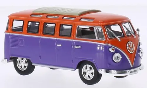 Lucky Die Cast VW T1 Samba, lila/orange, 1962, 1:43, Discount
