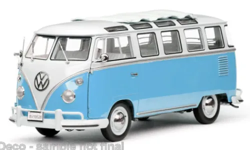 Sun Star VW T1 Samba, weiss/hellblau, 1962, 1:12, New