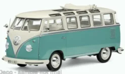Sun Star VW T1 Samba, weiss/helltürkis, 1962, 1:12,