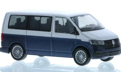 Rietze VW T6.1, silber/dunkelblau, 1:87, New