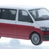 Rietze VW T6.1, silber/rot, 1:87, New