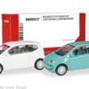 Herpa MiniKit VW Up!, weiss/türkis, 1:87, New
