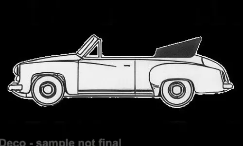 Brekina Wartburg 311 Cabriolet, weiss, 1959, 1:87, Outlet