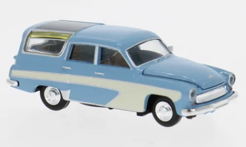 Brekina Wartburg 311 Camping, hellblau/weiss, 1959, 1:87, New