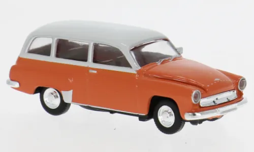 Brekina Wartburg 311 Kombi, dunkelorange/hellgrau, 1959, 1:87,
