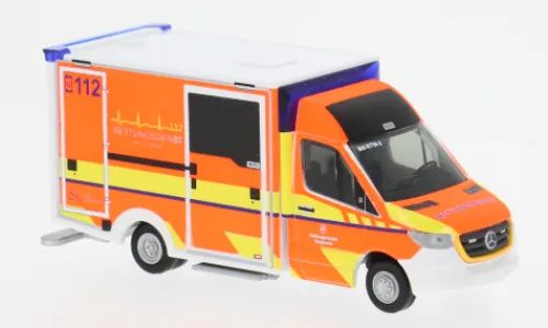 Rietze Wietmarscher Ambulanzfahrzeuge Design RTW, 2018, Rettungsdienst Kreis Steinfurt, 1:87, Best