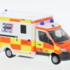 Rietze Wietmarscher Ambulanzfahrzeuge RTW, 2018, Rettungsdienst Bäuerle Ambulanz Augsburg, 1:87, New