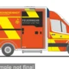 Rietze Wietmarscher Ambulanzfahrzeug - Design RTW, 2018, FW Kirchheim unter Teck, Drohneneinheit, 1:87, Sale