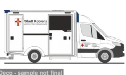 Rietze Wietmarscher Ambulanzfahrzeug - Design RTW, 2018, Katastrophenschutz Koblenz, 1:87, Sale