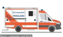 Rietze Wietmarscher Ambulanzfahrzeug RTW, 2018, Rettungsdienst Friesland, 1:87, New