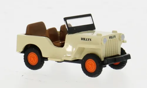 Wiking Willys Jeep CJ-3A, beige, 1949, 1:87, Best